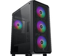 Case per PC (senza alimentatore) - XIGMATEK - DUO X - Mid-tower - Fattore di forma E-ATX - 4 ventole RGB da 120 mm incluse - Nero