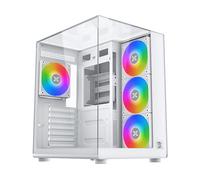 Case PC XIGMATEK Aqua Compact EN48258 ATX Cube 4x120mm A-RGB Pannelli in Vetro Temperato Bianco - Nouvo