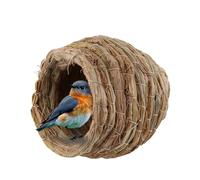 Case per Uccelli per All'aperto, Accessori per Uccelli per Uccelli Nido di Uccelli Intrecciati A Mano per Il Parrocchetto Pappagallo Cockatiel Fnello, Diametro di 8 Cm
