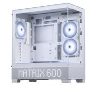 Case Phanteks XT View Matrix Bianco pannelli vetro temperato LED integrato