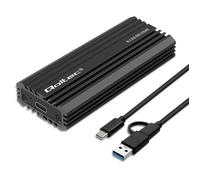 Case Qoltec | Alloggiamento SSD M.2 NV2270 | SATA | NVMe | USB-C | 2 TB