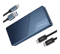 Case SSD 40Gbps con ventola M.2 NVMe PCIe Enclosure 2230/2242/2260/2280 Type-C UASP 8TB M-Key,Compatibile con Thunderbolt 4/3,USB 3.2/3.1/3.0/2.0 -MP400