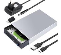 Case SSD HDD Hard Disk Esterno USB 3.1 da SATA 3.5"/2.5" - Docking Station fino a 24TB, 5 Gbps - Compatibile con Windows/Mac/Vista - Include Alimentatore 12V/2A, Cavo USB 3.0 e Adattatore Type-C