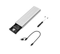 Case SSD M2 Custodia SSD M.2 NVMe USB 3.1 Tipo C Gen2 10 Gbps Senza Attrezzi Scatola UnitÃ A Stato M.2 NVMe NGFF Argento