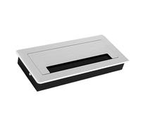 Case Ufficio Scrivania Gestione del Filo Passacavi in Metallo Spazzolato Copertura Del Foro Del Cavo di Alluminio Copertura Del Cavo Del Metallo Multiuso Copertura