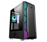 Case VERTIBRA X210 - Gaming Middle Tower- 12cm ARGB fan- 2xUSB3- Side Panel Temp