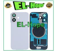 CASE VETRO SCOCCA POSTERIORE BACK COVER + MAGSAFE PER APPLE IPHONE 16 BIANCO