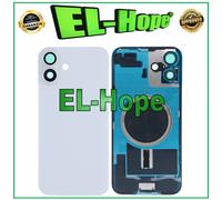 CASE VETRO SCOCCA POSTERIORE BACK COVER + MAGSAFE PER IPHONE 16 PLUS BIANCO