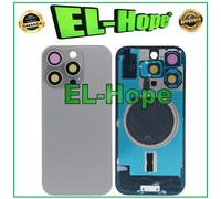 CASE VETRO SCOCCA POSTERIORE BACK COVER MAGSAFE PER IPHONE 16 PRO TITANIO SABBIA