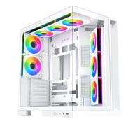 Case Xigmatek Aqua 7 EN49033 Bianco ARGB Vetro Temperato Mid Tower