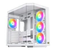 Case Xigmatek Cubi II EN45493 Bianco Cristallo Templato ARGB Midi Tower