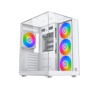 Case Xigmatek EN48258 Aqua Compact Bianco ARGB Vetro Temperato ATX Micro ATX