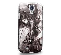 Case88 Premium Designs Attack on Titans Levi Custodia/Cover Rigide/Prottetiva per Samsung Galaxy S4