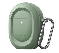 CaseBot Custodia per Pixel Buds A-Series 2021 e Pixel Buds 2 (2020), protezione robusta [LED frontale visibile] (verde salvia)