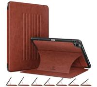 CaseBot Magnetic Case for iPad Pro 12.9-inch 6th Generation 2022 Multiple Angle Shockproof Rugged Stand Case Soft TPU Back Cover w/Pencil