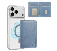 CASEBOT Porta carte magnetico, forte magnetico e blocco RFID, minimalista portatile, per iPhone 17/16/15/14/13/12/Pro/Max/Plus, blu