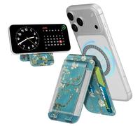 CASEBOT Portafoglio Magnetico per Magsafe,[Blocco RFID] porta carte magnetiche con Supporto Regolabile, Wallet per iPhone 17/16/15/14/13/12, (Albicocco)