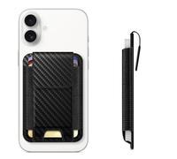 CASEBOT Portafoglio MagSafe per iPhone 16/15/14/13/12 - Portacarte Magnetico con Blocco RFID, Sottile per 6 Carte (Uomo/Donna), (Nero)