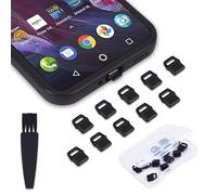 CaseBuy Confezione da 10 Tappi Antipolvere USB C con Linguetta Facile da impugnare per Samsung Galaxy S23-S20, A54, Google Pixel 8 7, OnePlus, MacBook, Laptop, Cellulare, Copertura Antipolvere