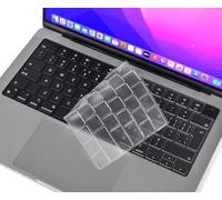 CaseBuy Pellicola protettiva ultra sottile per tastiera di Apple MacBook Pro 2025-2021 da 14" 16" M4 M3 M2 M1 Pro/Max A2442 A2779 A2918 A2485 A2780 A2991 A2992 EU Keyboard Layout Skin - Trasparente