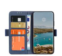 Casecentive Magnetische Leren Wallet case iPhone 12 / iPhone 12 Pro blauw - 8720153792042