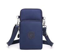 Casecret Borsa a Tracolla da Donna in Nylon Fascia da Braccio Mini Cellulare Piccola Borsa per Universale Telefono Portatile Sport all'aperto per iPhone 14 11 Samsung S23 Ultra Xiaomi Fino a 7.5" Blu