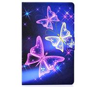 CaseFun Custodia Galaxy Tab A 10.5, PU Pelle Smart Case Stand Flip Book Style Cover per Samsung Galaxy Tab A SM-T590 / SM-T595 10.5 Inch 2018 Tablet Custodia Protezione Farfalla