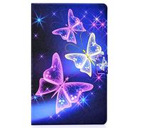 CaseFun Custodia per Samsung Galaxy Tab A 10,1 2016 T585/T580 in Pelle Ultra Sottile con Supporto per SM-T580/T585 Case Smart Cover Farfalla