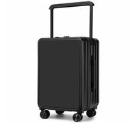 CASEGO Ampia valigia trolley integrata montata al centro con comode maniglie e design accurato del gancio, perfetta compagna di viaggio (black 26)