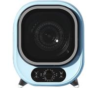 CASEGO Mini asciugatrice elettrica, capacità 0,8 kg, asciugatrice compatta Portatile a carico Frontale con Vasca in Acciaio Inossidabile, elettrica (Green)