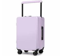 CASEGO Trolley da 20 pollici di grande capacità, leggero e portatile, resistente all'usura e ai graffi, carrello regolabile su più livelli (purple 26)