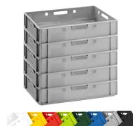 Casella di carne Cesta Scatola per carne E1 60x40x12,5 cm Cassa piatto robusta