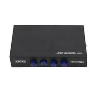 Casella di commutazione del manuale di condivisione USB USB 2.0 a USB B 4 Porta Condividi Switcher Hub compatto Play Play per scanner per stampante Tastiera Black