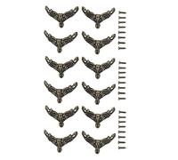 Casella Di Gioielli In Piedi Retrò Design In Lega Di Zinco Decorativi Gamba Vintage 12PCS Angolo Protettore Per Casse Legno Scatole Di Gioielli Look Retrò Arredamento