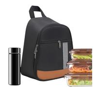Casella H - | Borsa Per Il Pranzo Isolata Per Adulti E Bambini Contenitore Per Alimenti Isolato Riutilizzabile Portatile Di Grande Capacità Con Tasca, Contenitore Per La Preparazione Dei Pasti Per Don