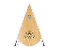 Casella per uccelli che canta, altoparlante triangolare attivato dal movimento, dispositivo audio rilassante portatile con canzoni naturali rilassanti per viaggi, studio, spa, ufficio, dormitorio
