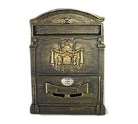 casella postale a parete, Cassetta postale da parete con serratura a combinazione multicolore 41x8,3x26 cm 16,1x3,2x10,2 pollici(C)