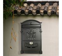 casella postale a parete, Cassetta postale in alluminio con serratura a combinazione da parete 260x90x410mm