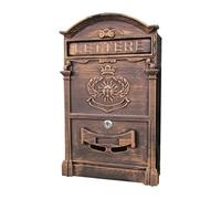 casella postale Cassette postali di grande capacità Cassetta postale in alluminio stile euro con cassetta postale con serratura Scatola per montaggio a parete per esterni per ogni occasione perfetto