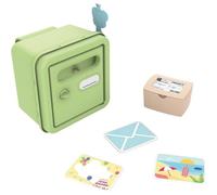 Casella postale giocattolo Smoby Life per case da gioco, con bandiera e accessori, montaggio a parete, materiale riciclato, protezione UV