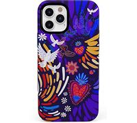 Casely Custodia per iPhone 12 Pro Max | Compatibile con MagSafe | Viva La Vida | Frida Kahlo Collage Case