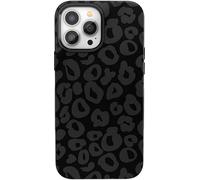 Casely Custodia per iPhone 14 Pro Max | Compatibile con MagSafe | Into The Wild | Custodia leopardata nera da donna