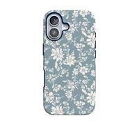 Casely Custodia per iPhone 17 | tè pomeridiano | floreale blu | design protettivo audace | compatibile con MagSafe