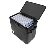CASEMATIX Comic Book Storage per 30+ fumetti CGC, Hard Shell resistente al fuoco, contenitore esterno con tre divisori interni imbottiti per fumetti, con serratura a fumetti incorporata