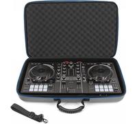 CASEMATIX Custodia da viaggio per controller DJ compatibile con Hercules Inpulse 500, custodia rigida per mixer DJ con tracolla, Grigio, Compatibile, viaggio, incorporato