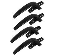 Casement Window Aluminum Alloy Left Hand Locking Handles Grips Black 4pcs