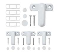 Casement Window Lock, Sliding Door Latch, Aluminum Alloy Security Clamp, 2.36 Inches Anti Theft Child Safety Stopper, 4 Pack Adjustable Design for Home, Apartments, Hotels, Rv, Use