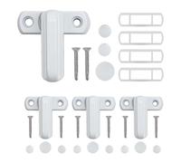 Casement Window Lock, Sliding Door Lock, Anti Theft Aluminum Alloy Latch, 4 Pieces Set, Ideal for Window, Sliding Doors, Hotels, RVs, Apartments, and Home Security Use