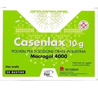 Casenlax - Macrogol 4000 Lassativo - Polvere per soluzione orale - 20 Bustine