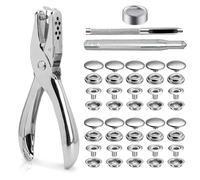 Casenly Bottoni Automatici A Pressione Metallo, 200 Pezzi 15mm Bouton Pression Snap Fastener Kit Canvas Snap Button In Acciaio per Borsa da Barca In pelle Fai da Te